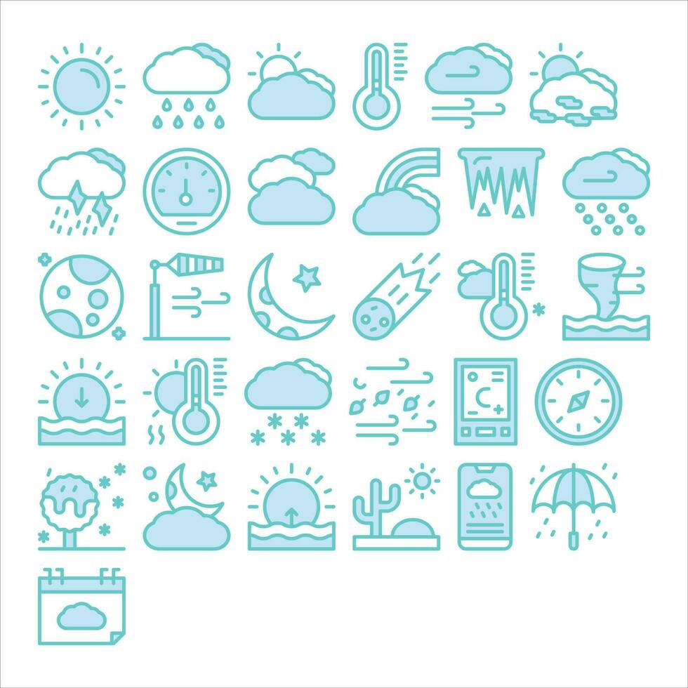 weather vector icon pack for download