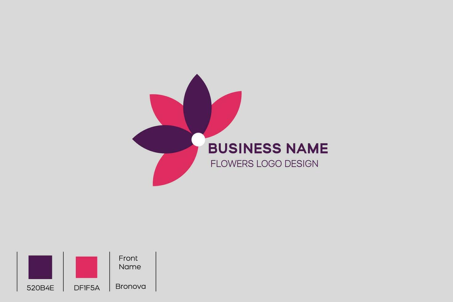 Creative Flower logo design vector