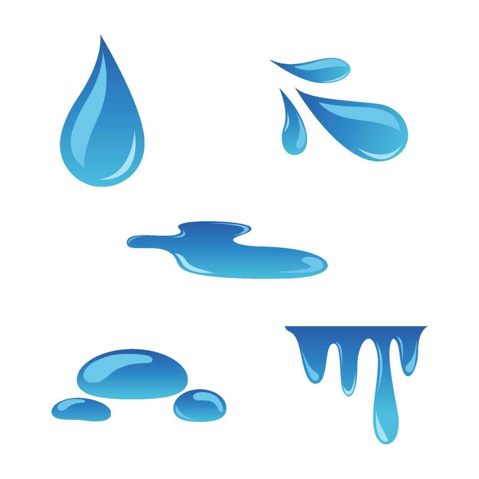 Water drops premium vector illustration