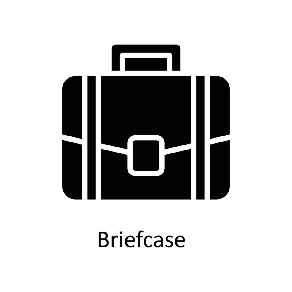 Briefcase  Vector  Solid Icons. Simple stock illustration stock