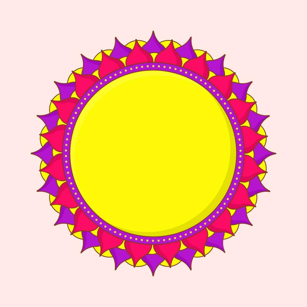 hermosa vistoso mandala en rosado antecedentes. vector