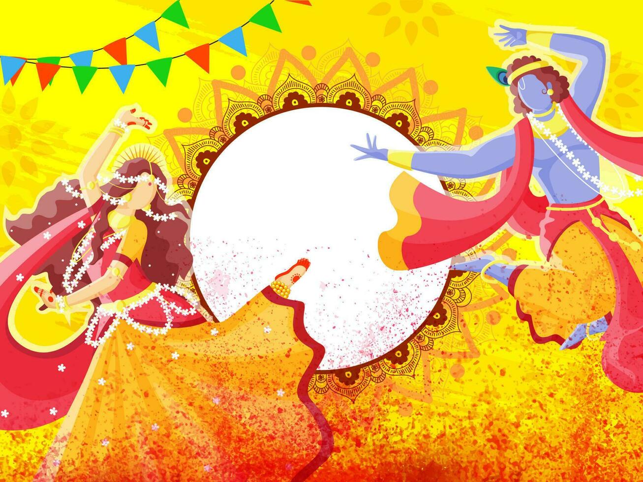 Indian festival of colours, Happy Holi Concept. vector