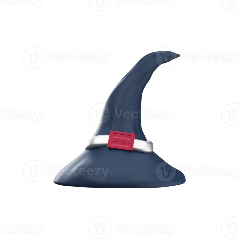 3 Render Of Witch Hat Icon In Grey Color. png
