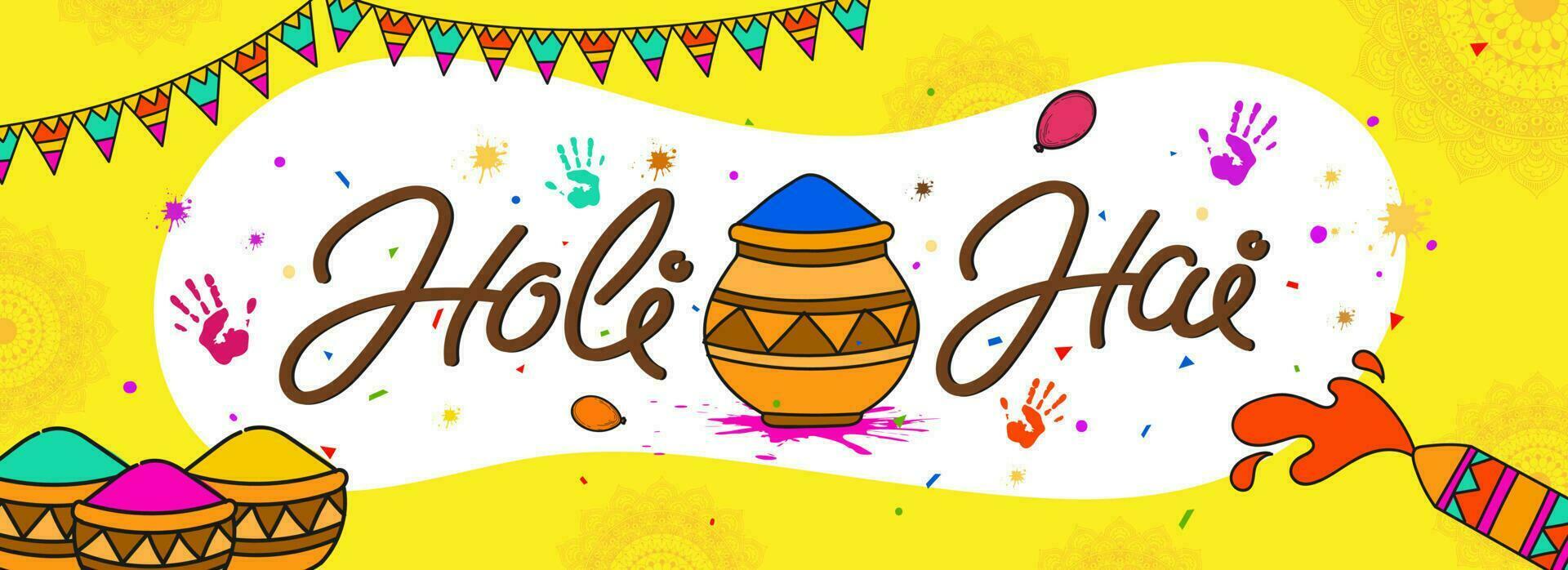 indio festival de colores, contento holi concepto. vector