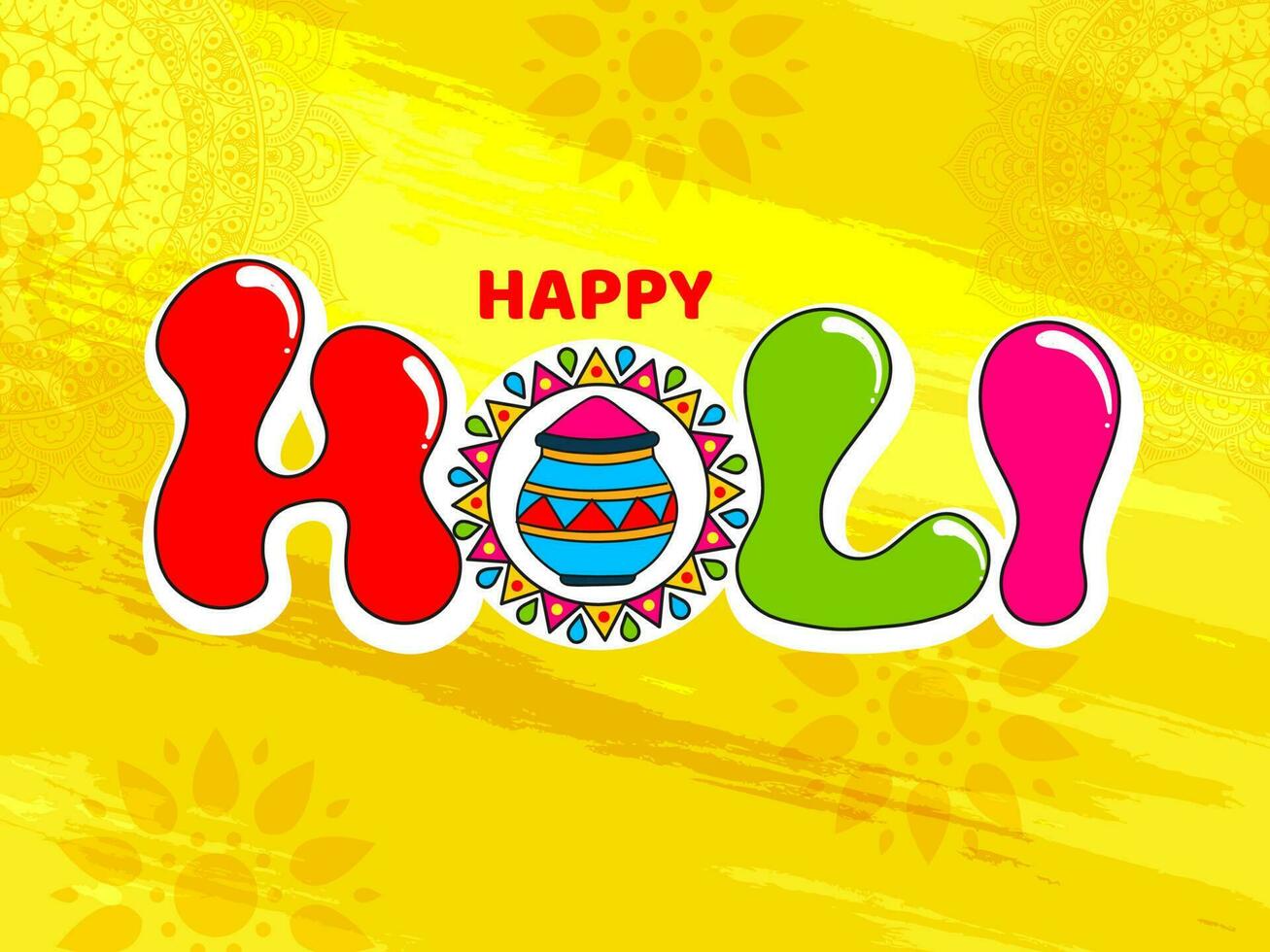 Indian festival of colours, Happy Holi Concept. vector