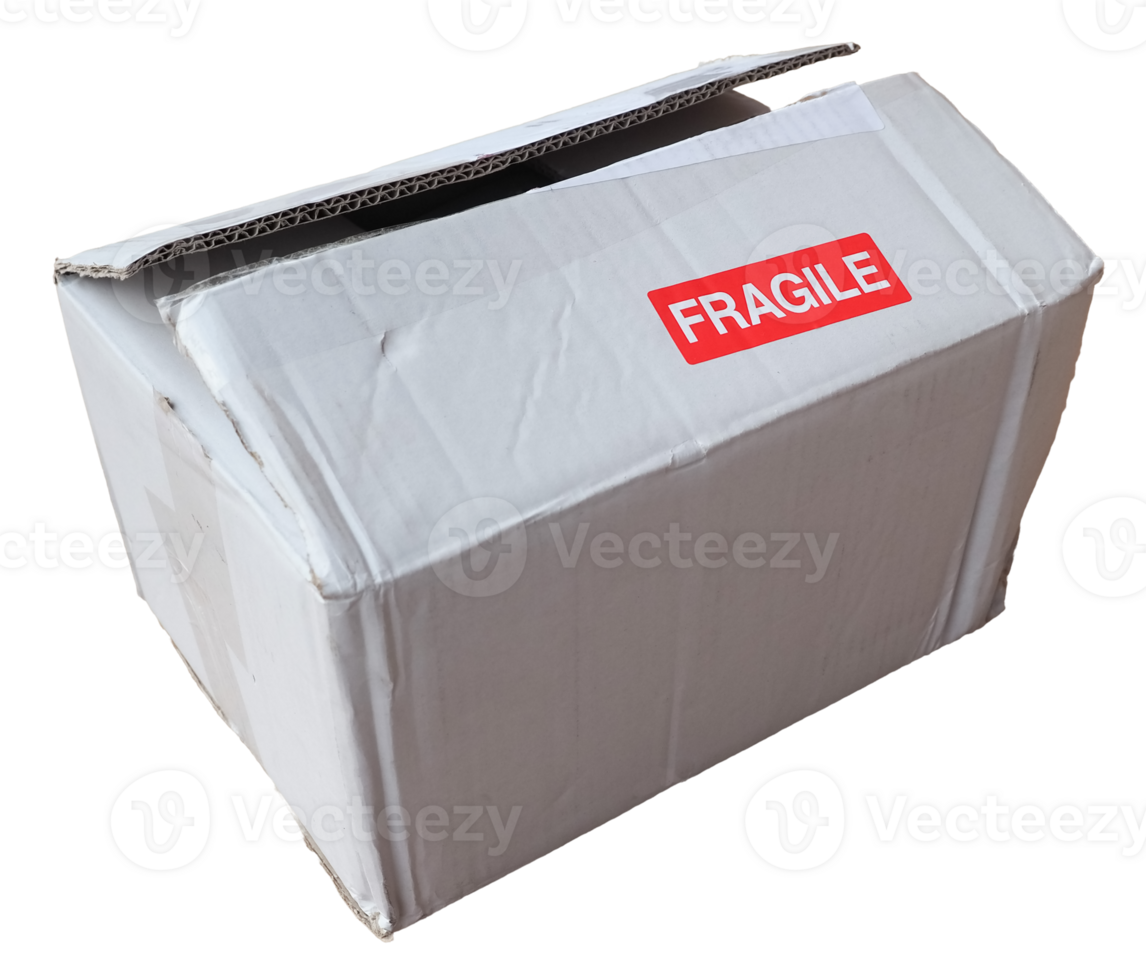 fragile cardboard box transparent PNG