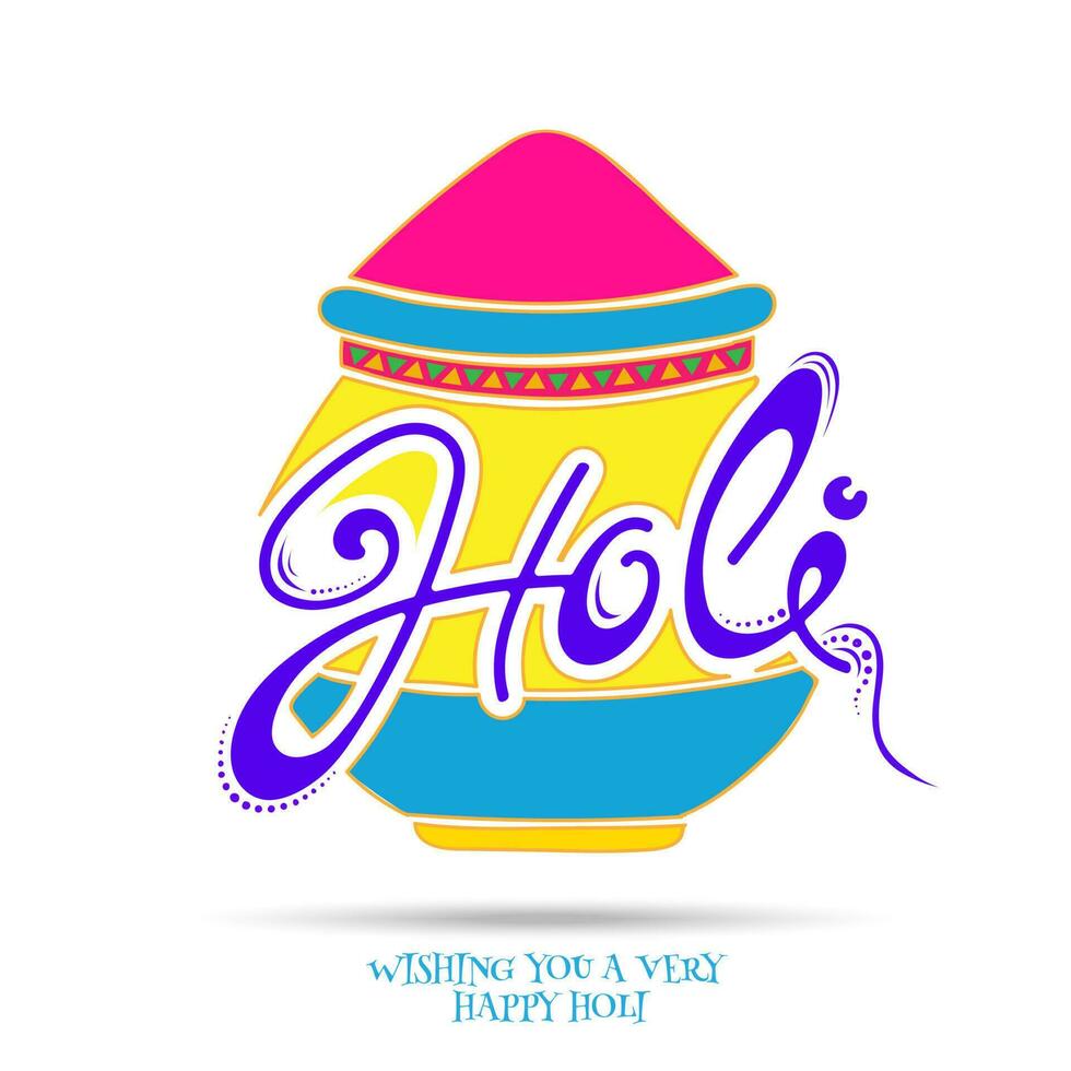 Indian festival of colours, Happy Holi Concept. vector