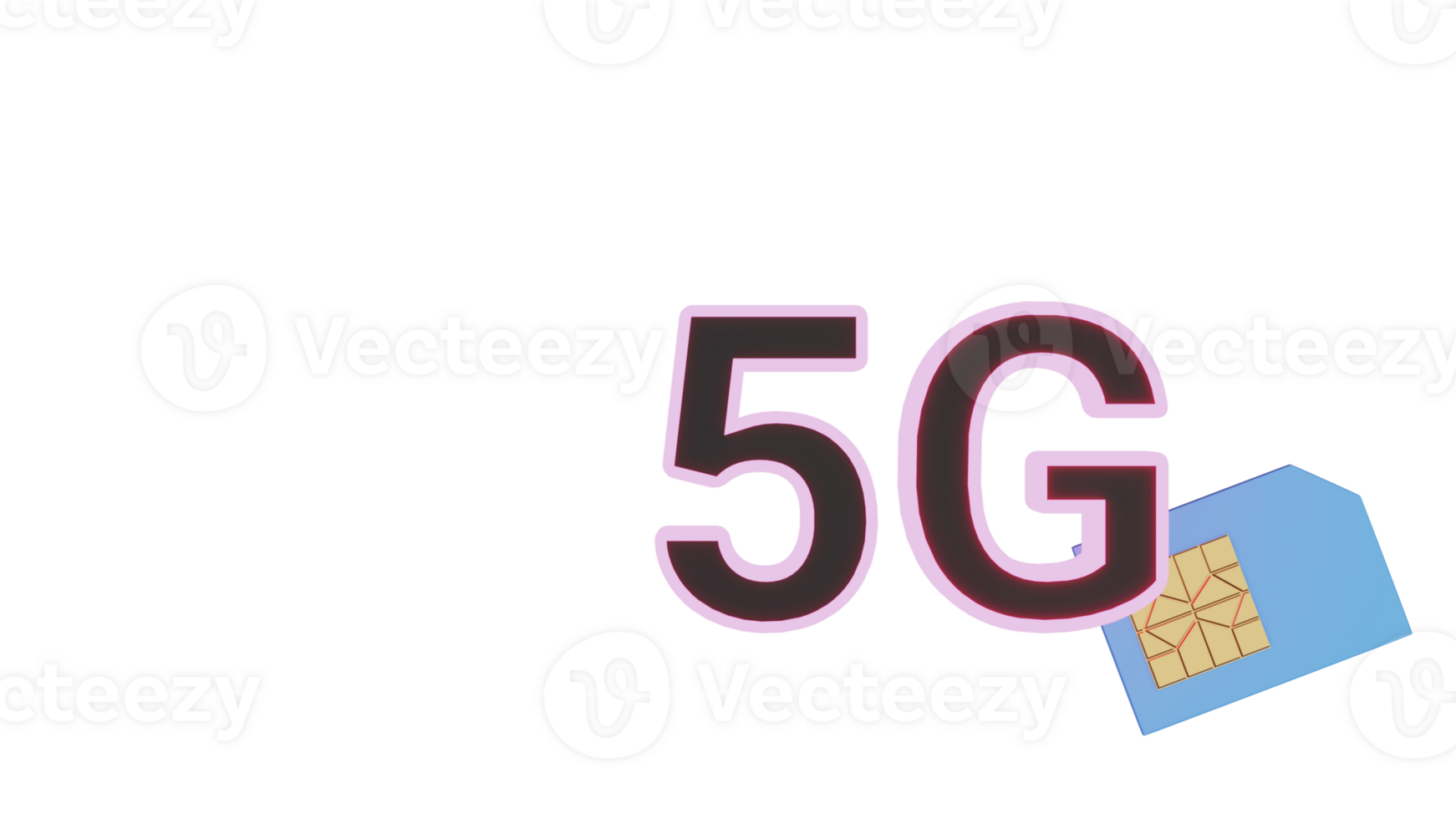 5G High Speed Network SIM Card Against Background. png