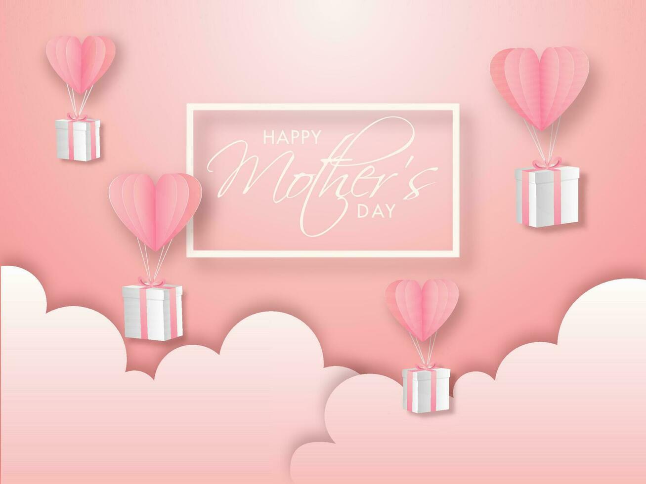 Happy Mother's Day Vector Illustrations Background.