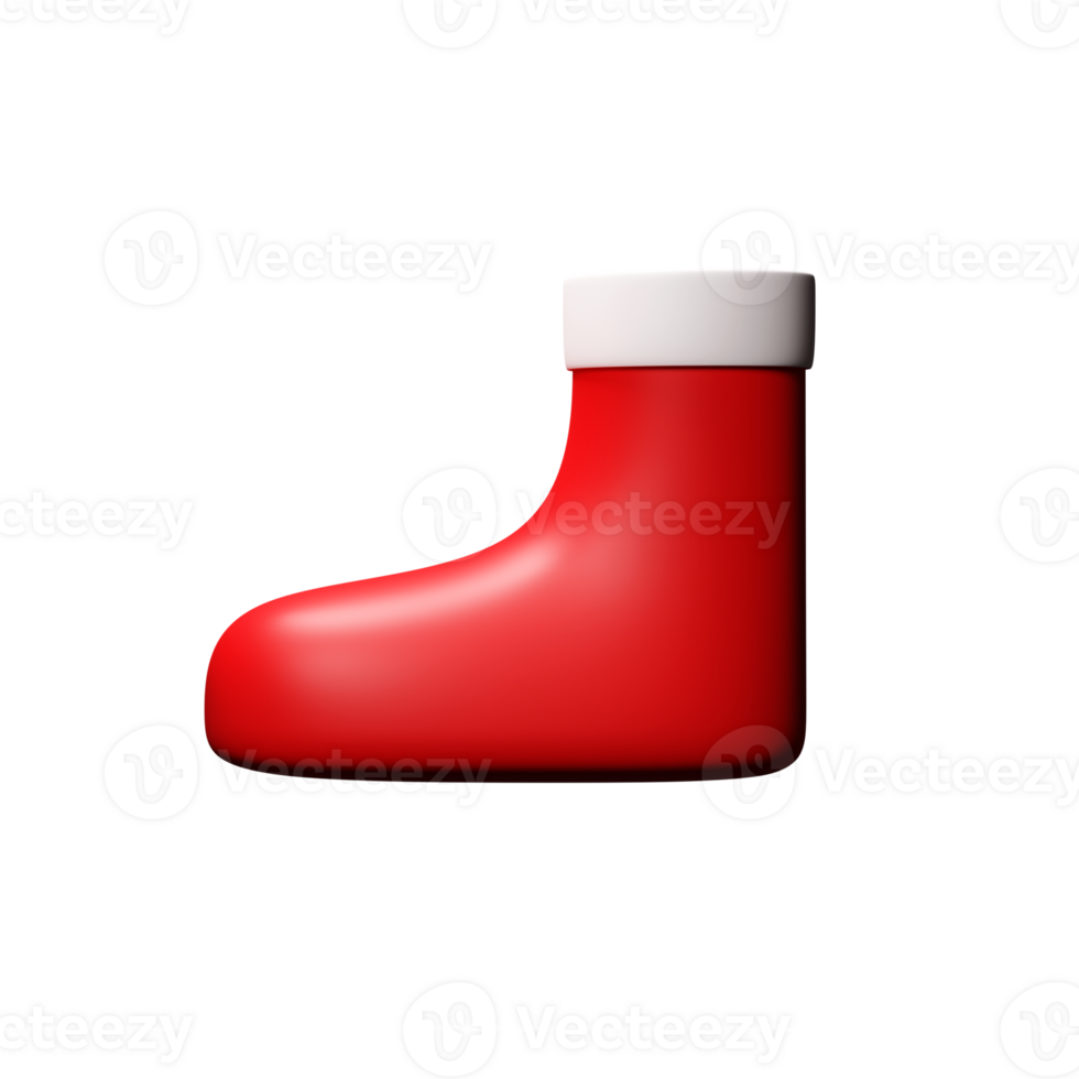 Red And White Socks 3D Render Illustration. png