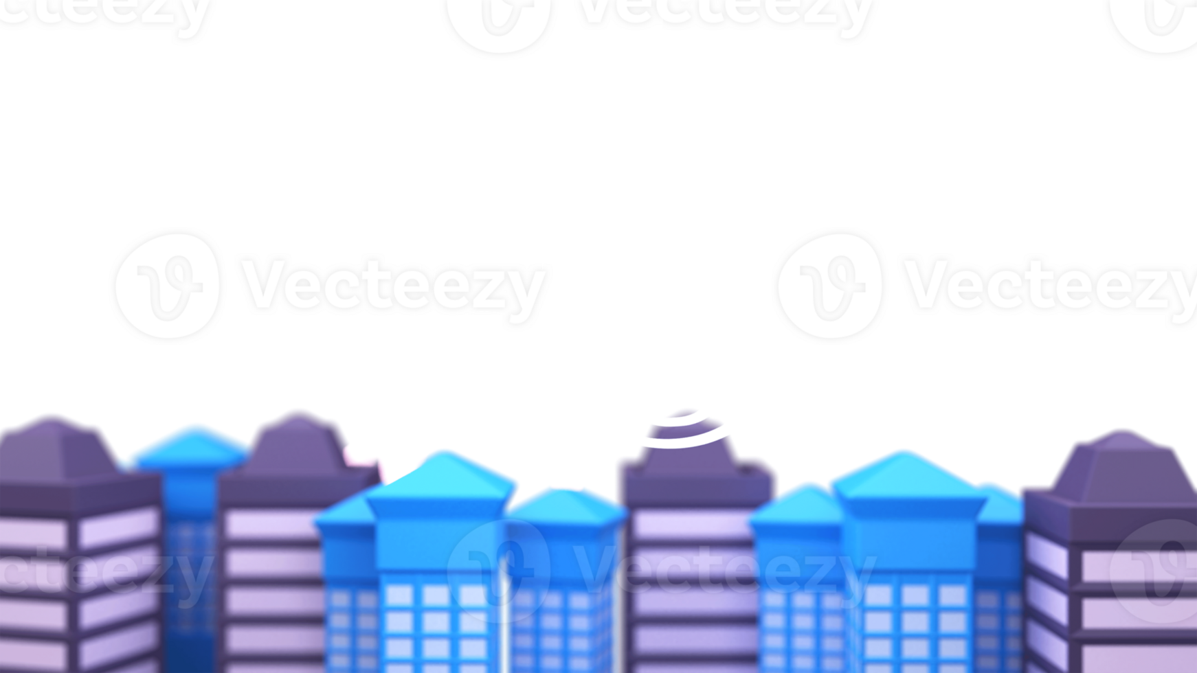5G High Speed Network Connection Concept With 3D Residential Buildings Against Background. png