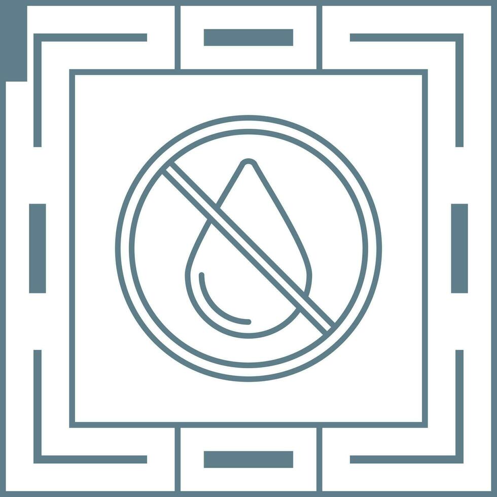 No Water Vector Icon