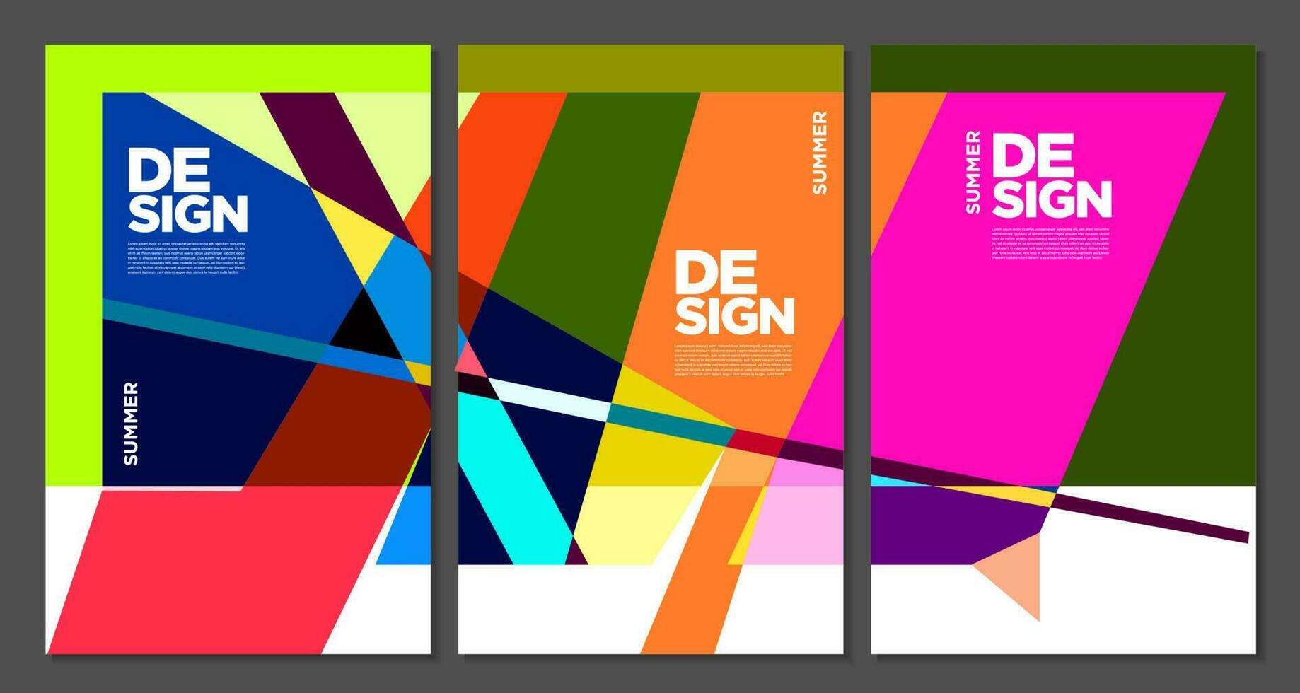 Summer Colorful Art and Music Festival Poster and Cover Template for Event, Magazine, and Web Banner. vector