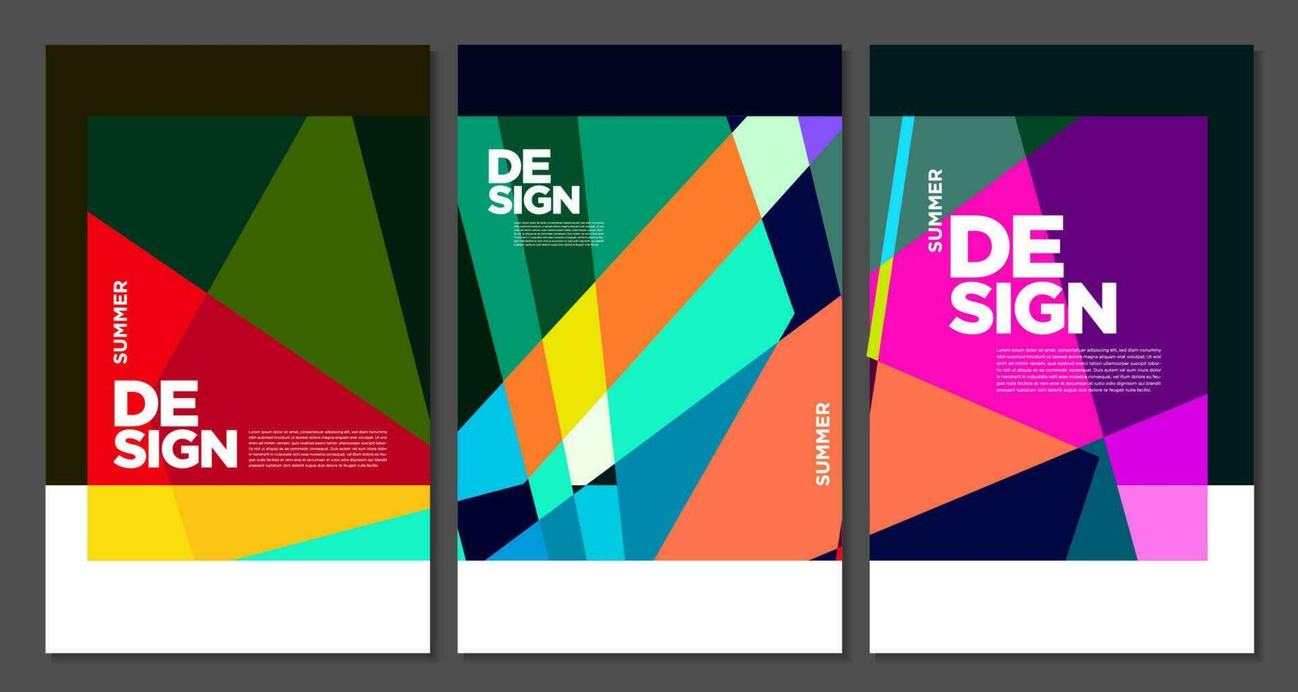 Summer Colorful Art and Music Festival Poster and Cover Template for Event, Magazine, and Web Banner. vector