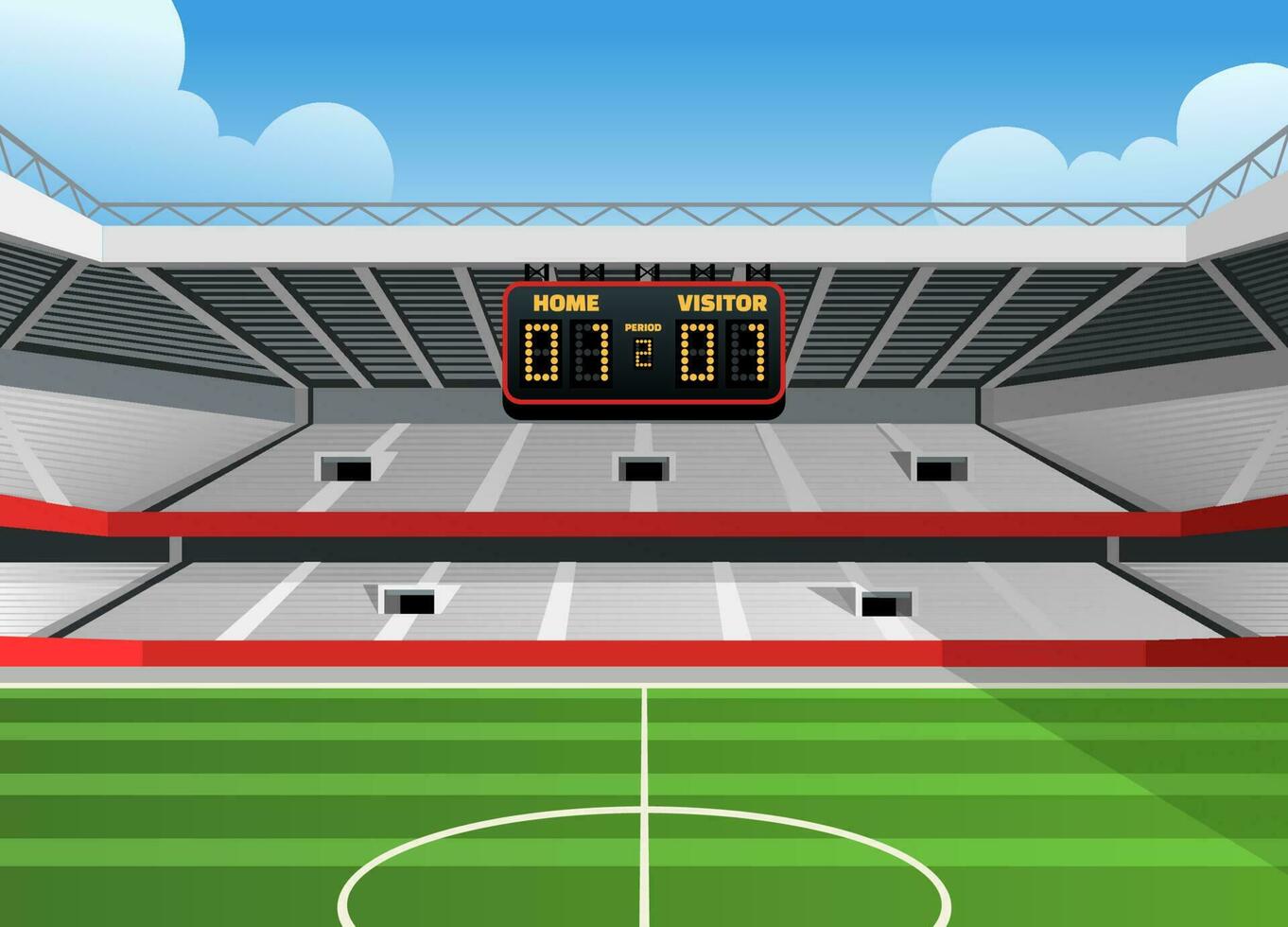 Soccer Football Stadium Vector