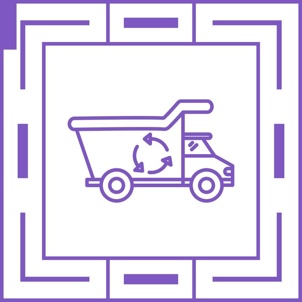 Recycling Truck Vector Icon