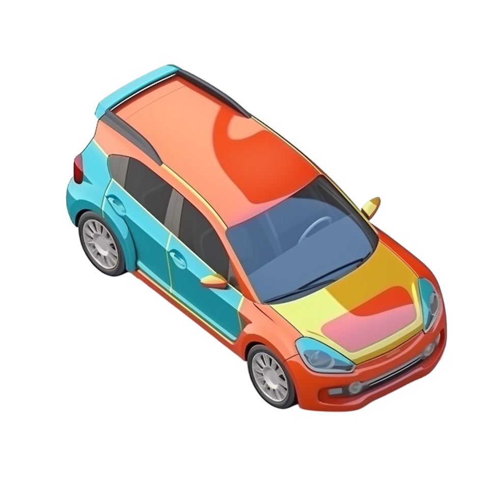 Cartoon Hybrid Car png