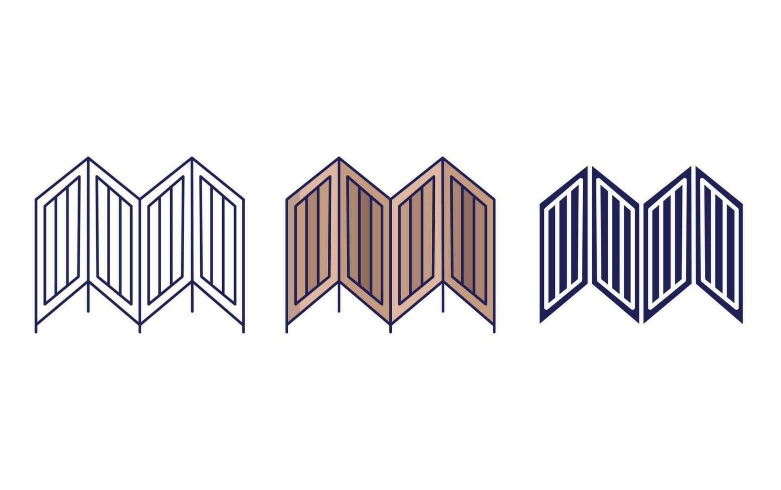 folding screen vector icon