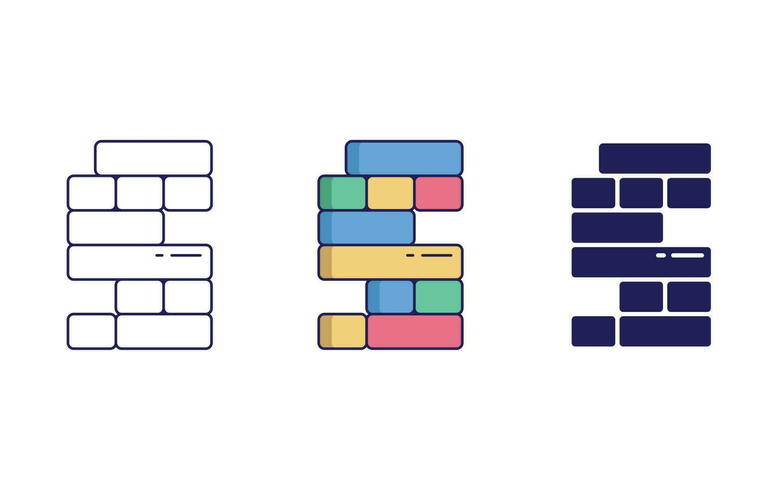 Jenga vector icon