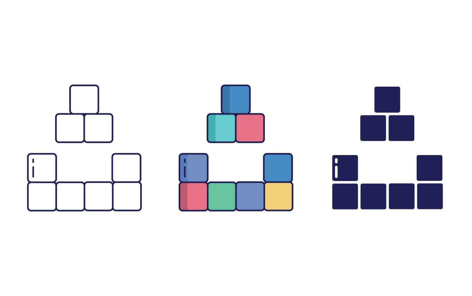 Blocks Building vector icon