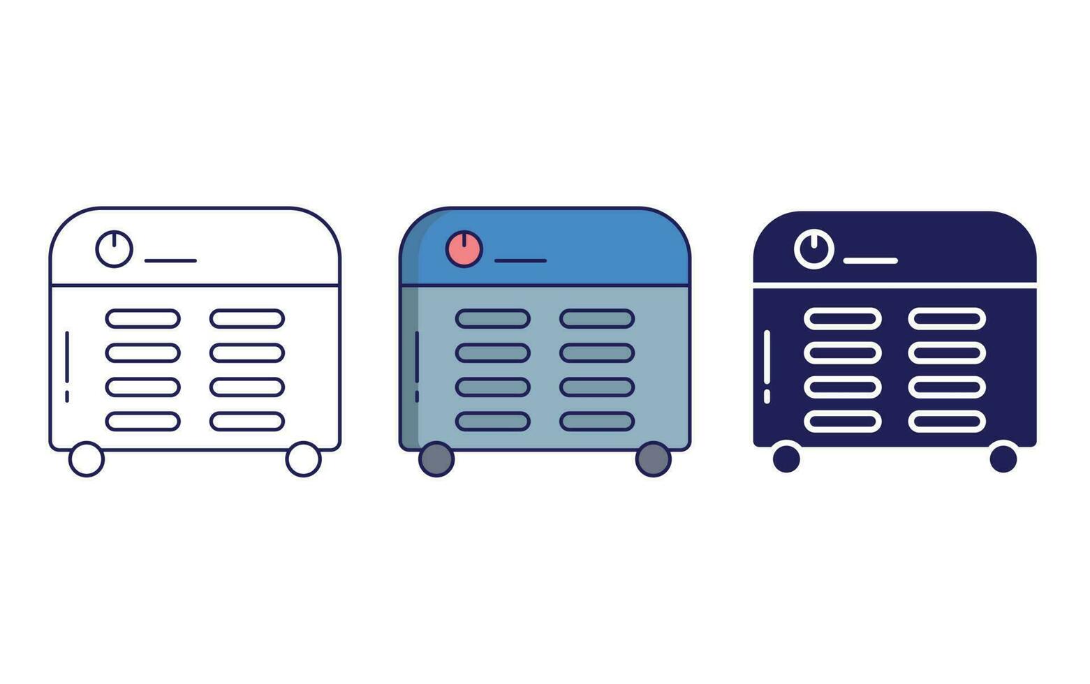 Room Heater vector icon