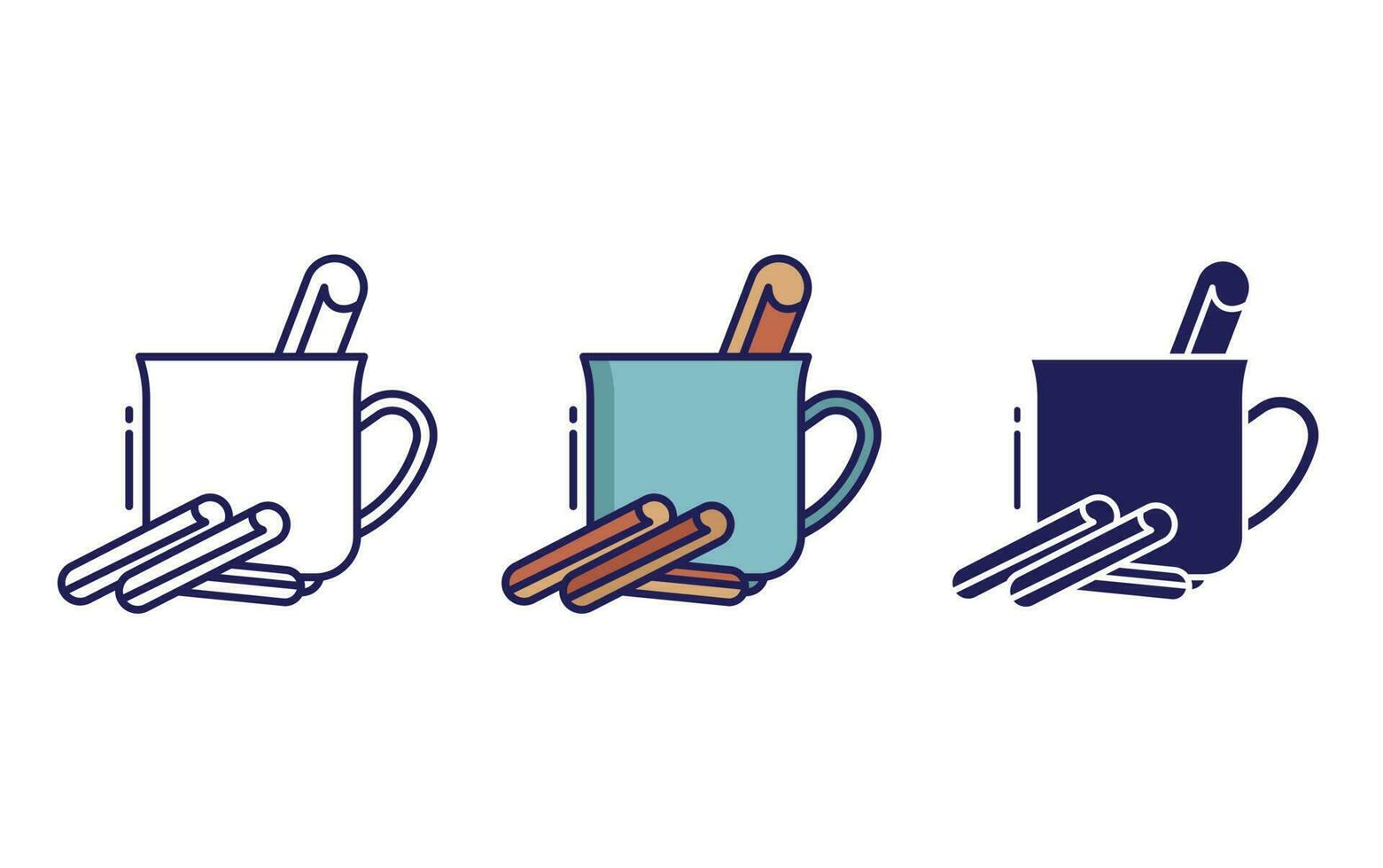 cinnamon drink vector icon