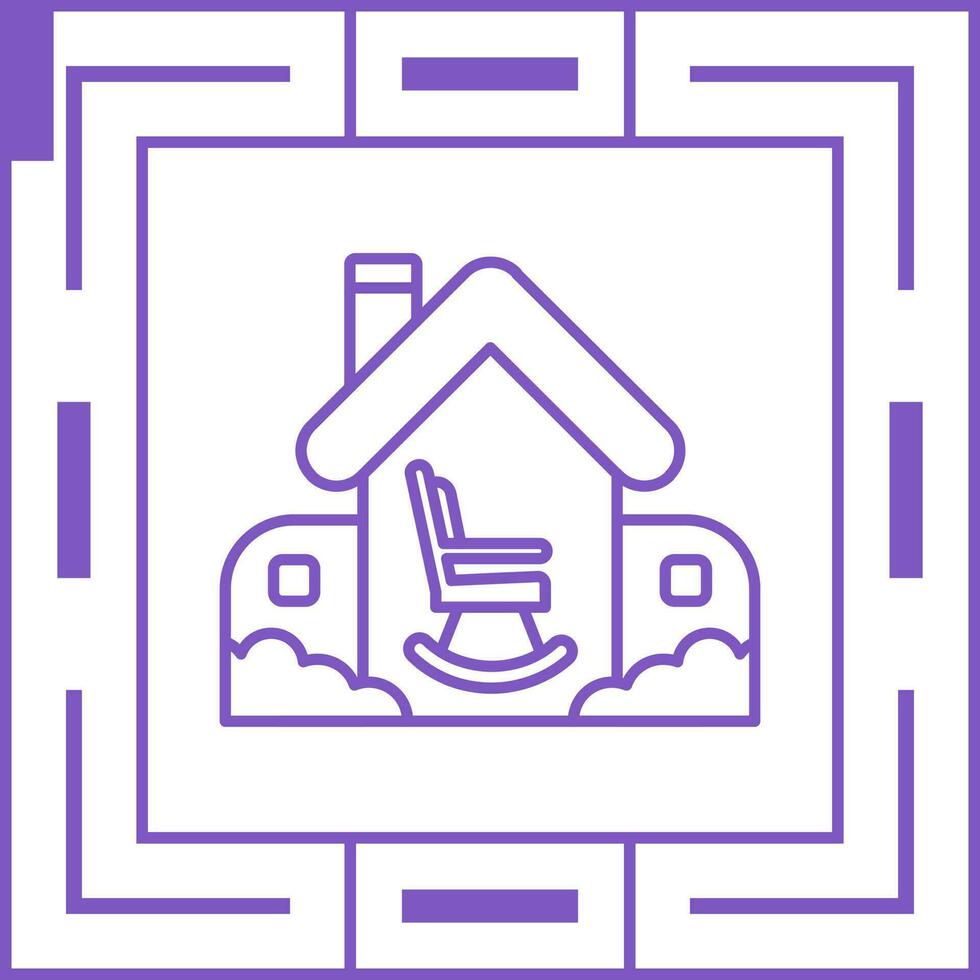 Retirement Home Vector Icon
