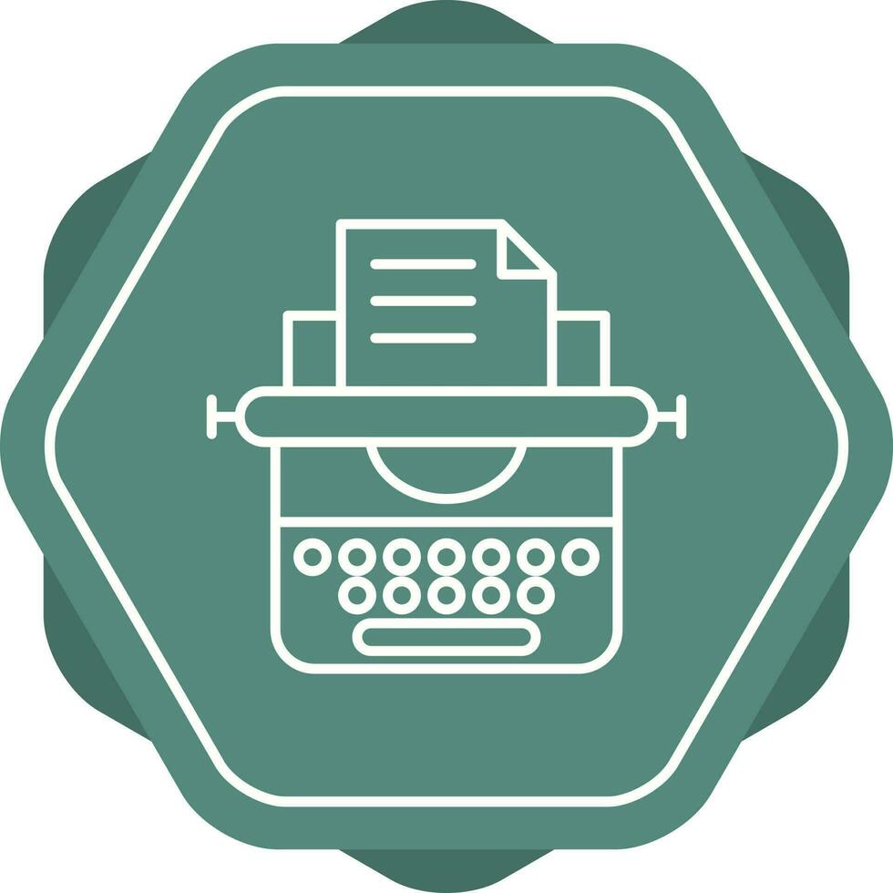 icono de vector de máquina de escribir