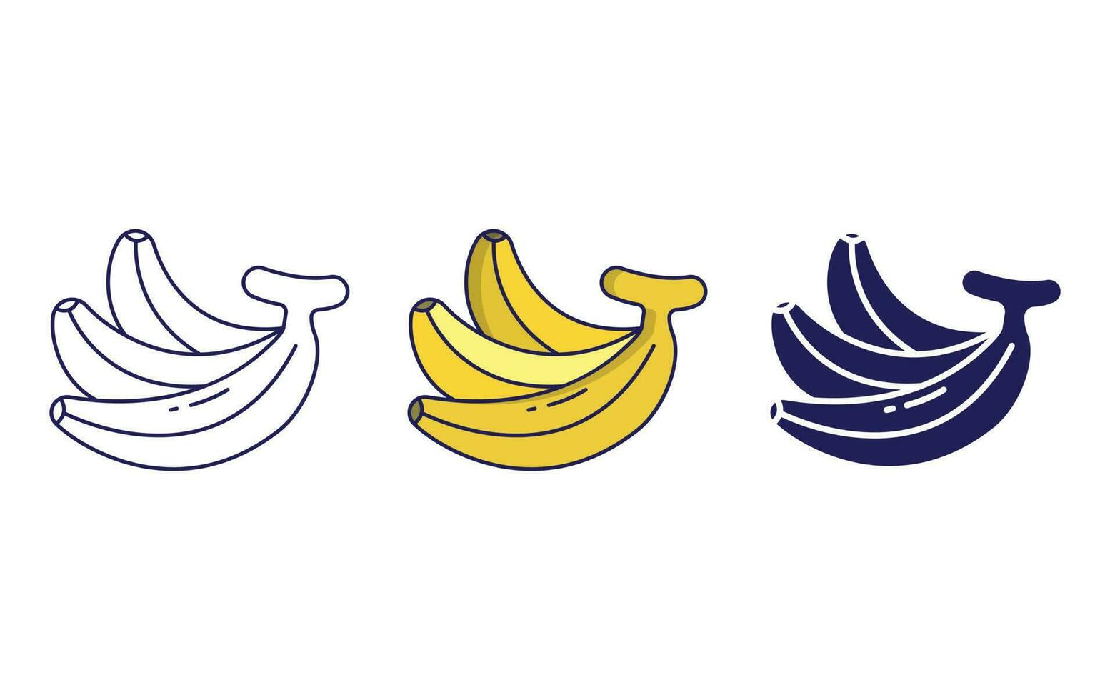 Banana vector icon