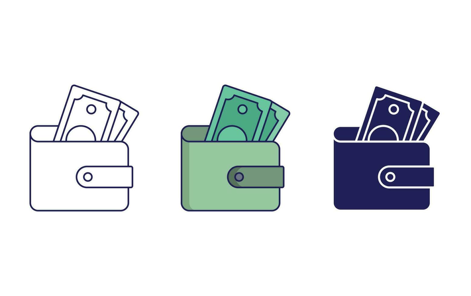 Wallet vector icon