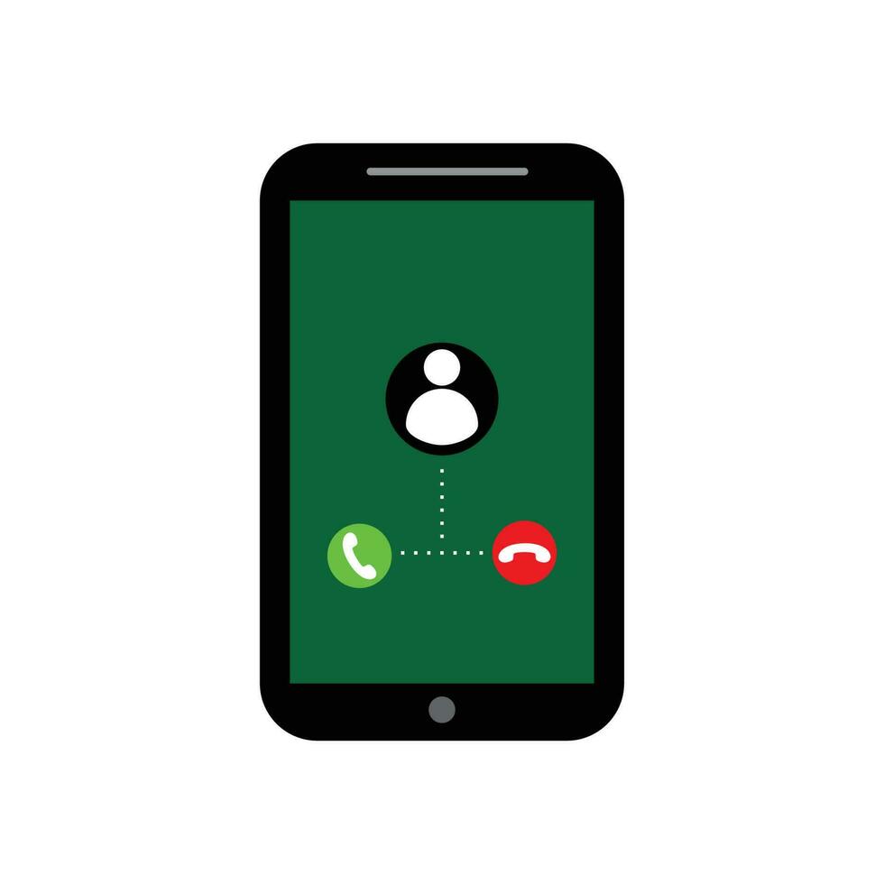 incoming call vector illustration. communication interface sign and symbol.