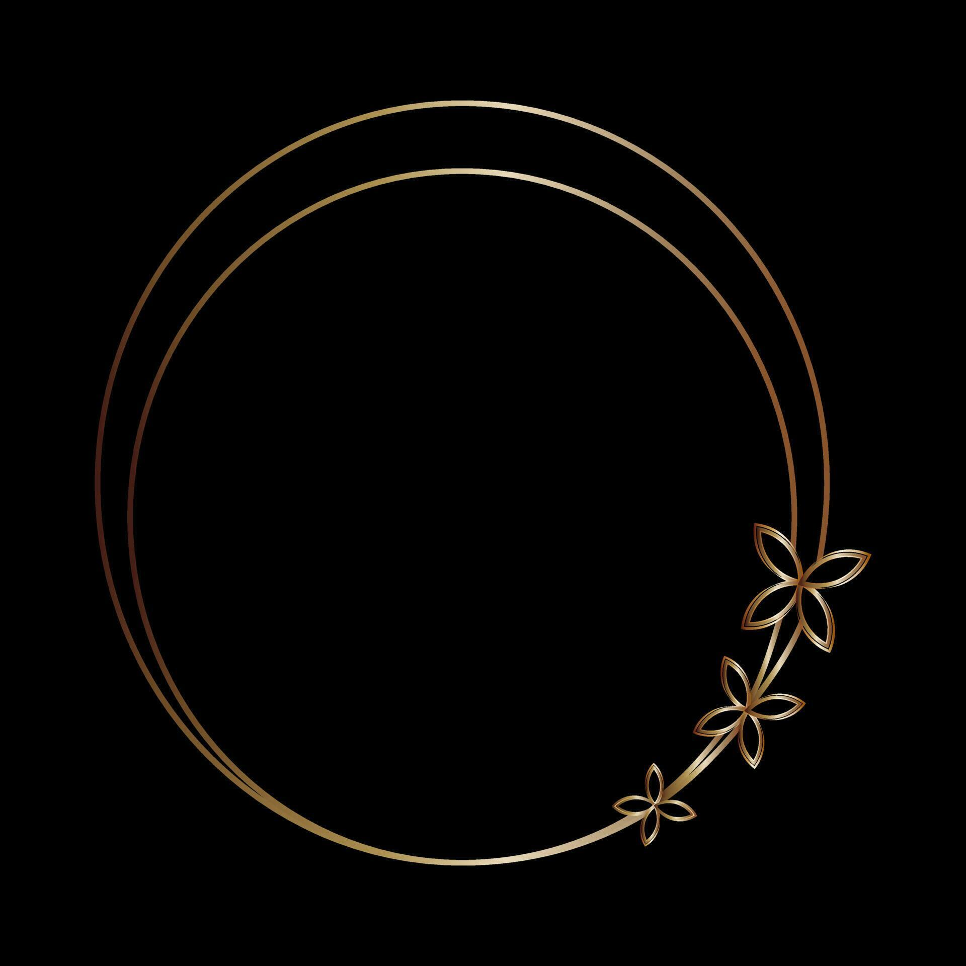 Gold frame line art style, Vector design element geometric shape 23227978 Vector Art at Vecteezy