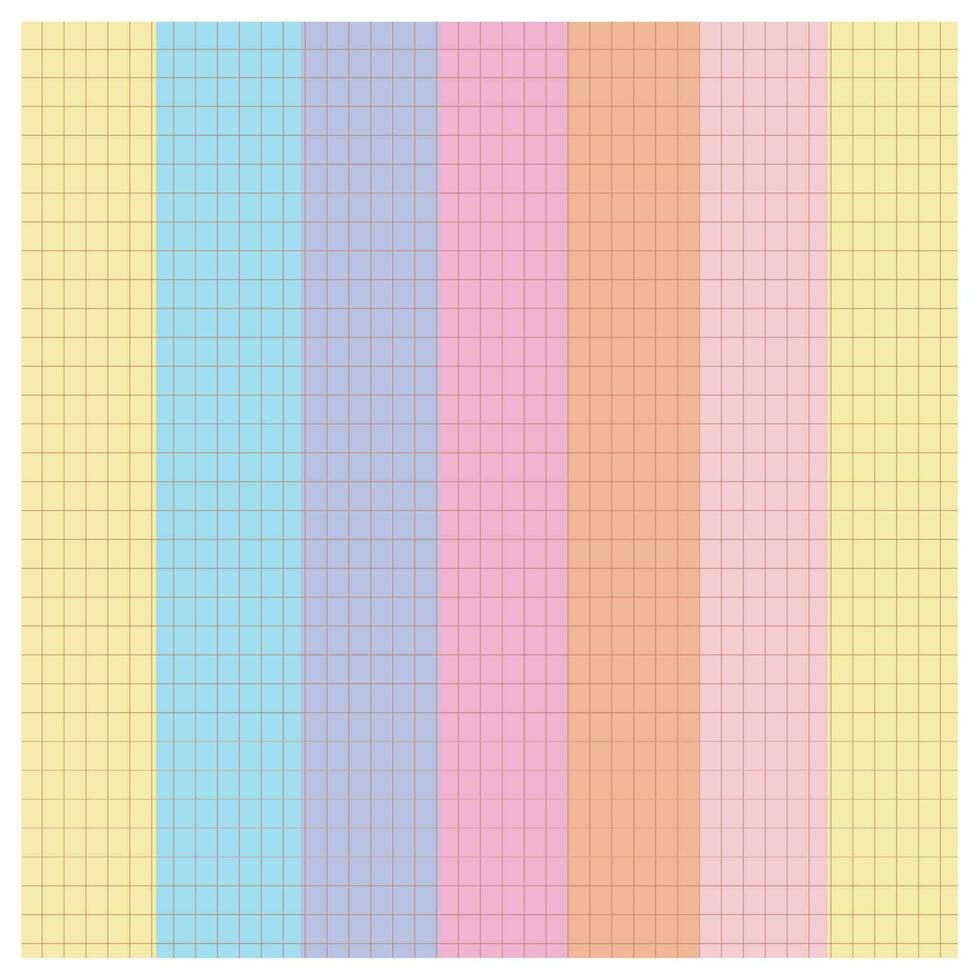 Colorful paper sheets in colors of rainbow. multi-coloured vector