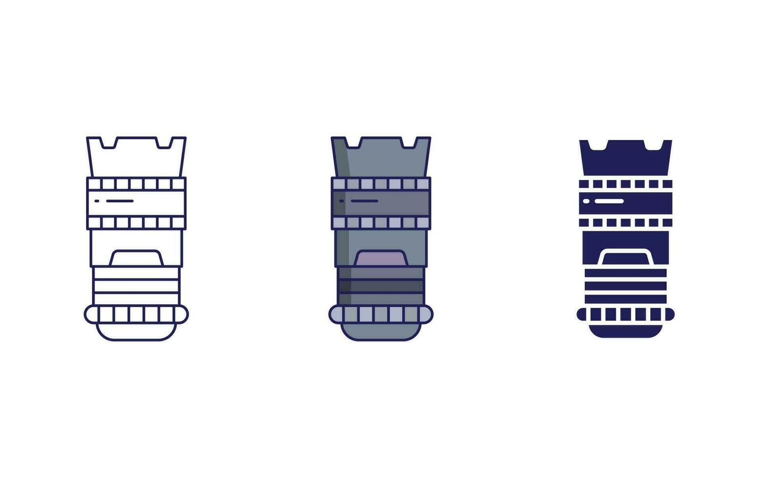 Lens vector icon