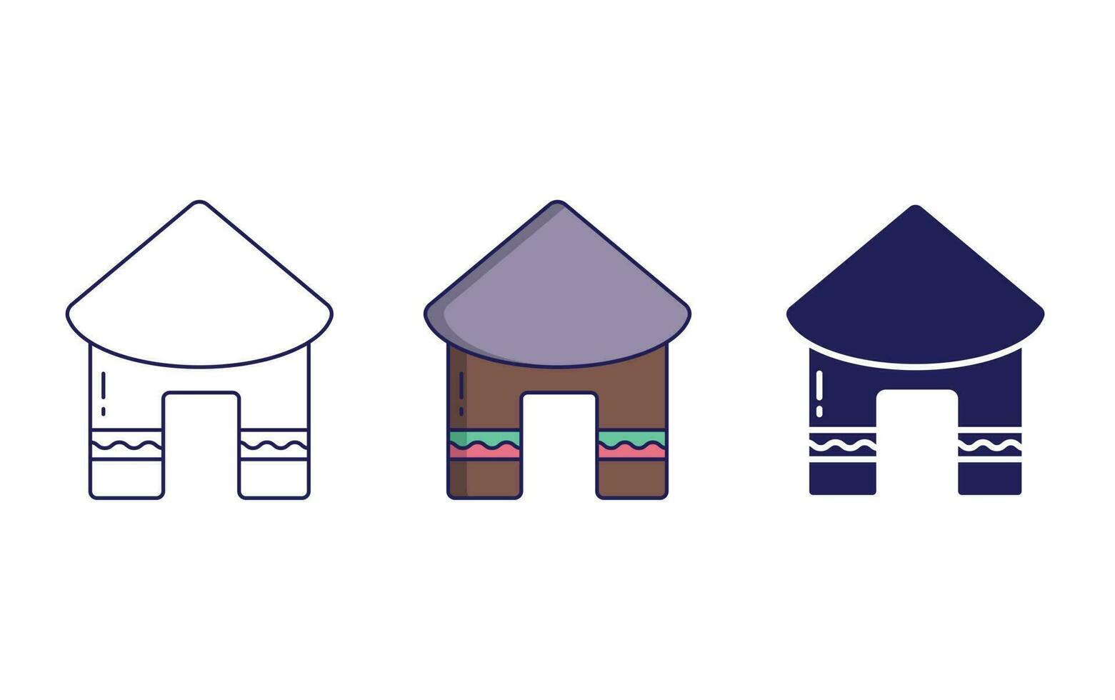 Hut vector icon