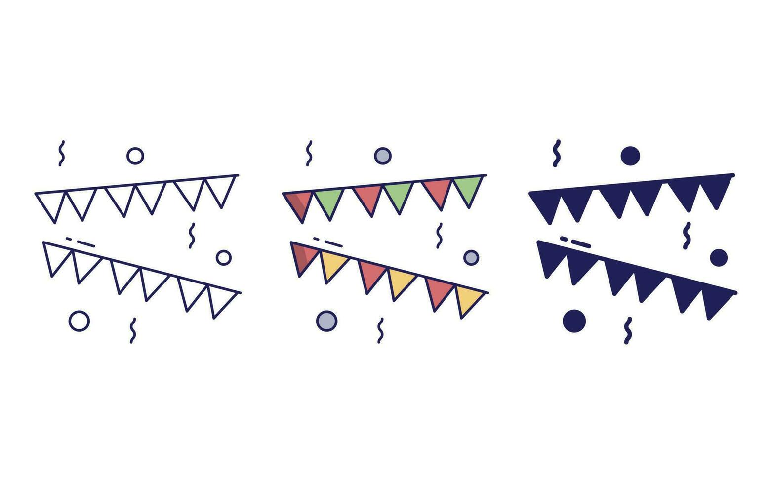 Garlands vector icon