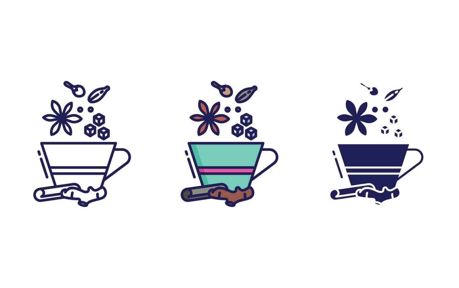 spices tea vector icon