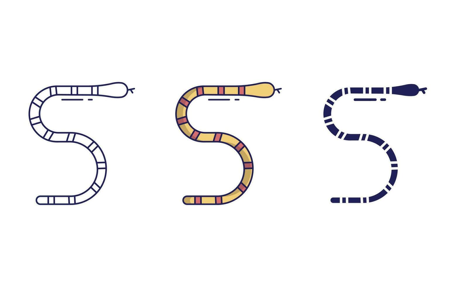 Outline Snake vector icon