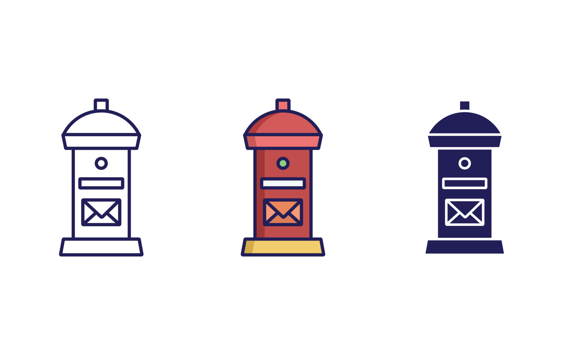 Post box vector icon 23228373 Vector Art at Vecteezy