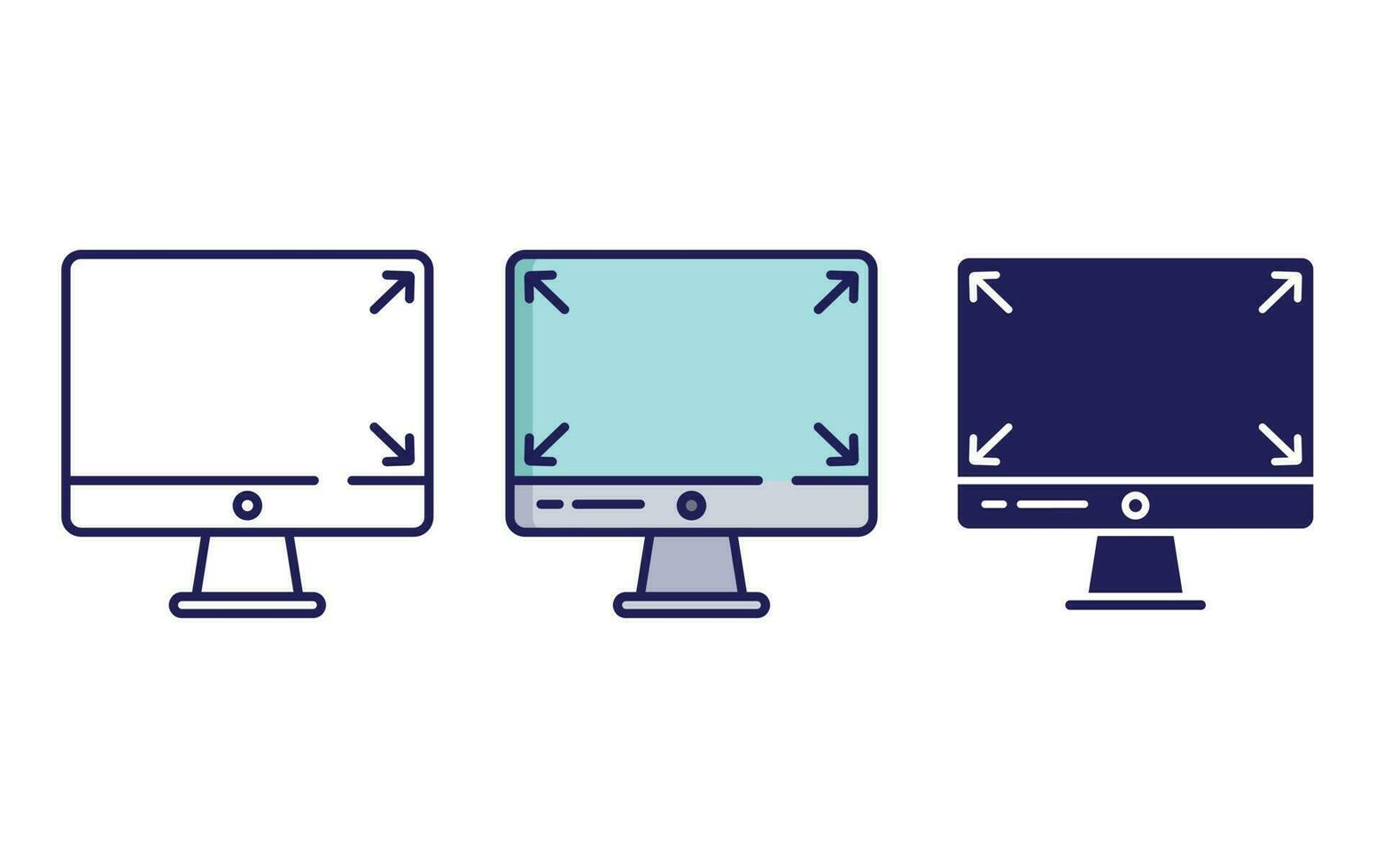 fit screen vector icon