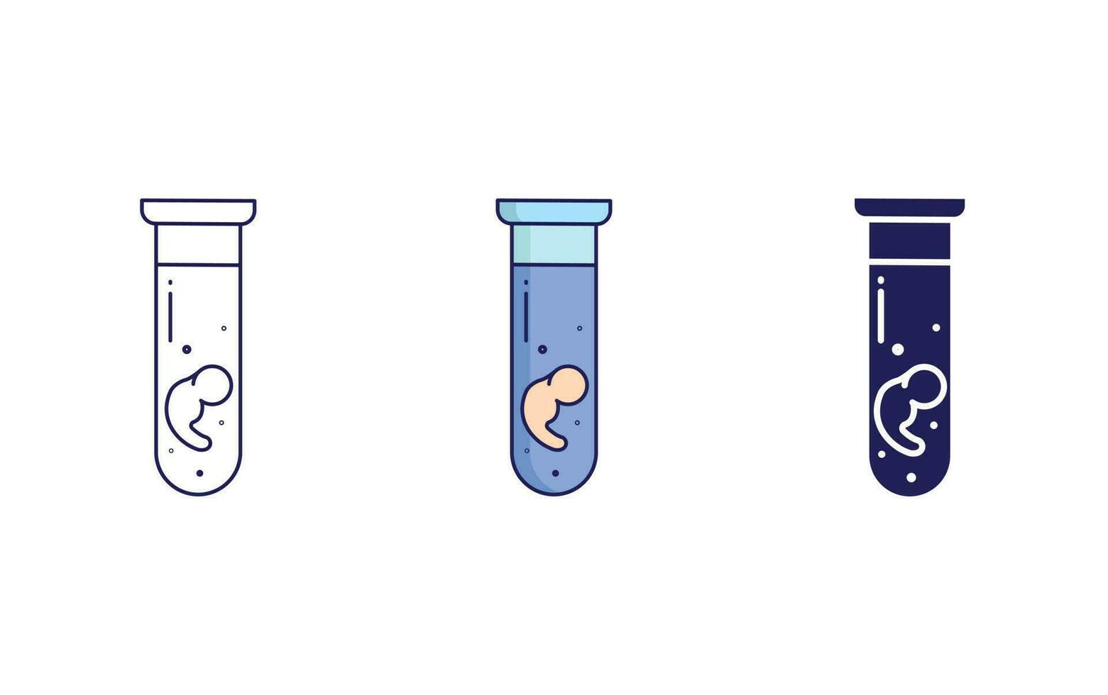 Test Tubes vector icon