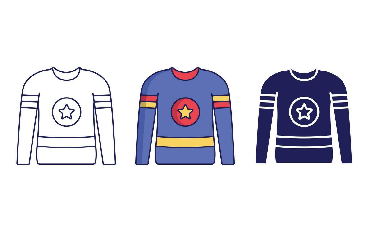 Hockey jersey vector icon