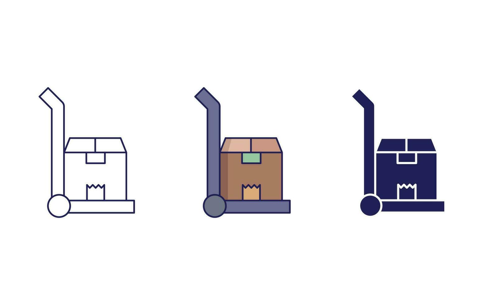 Trolley vector icon