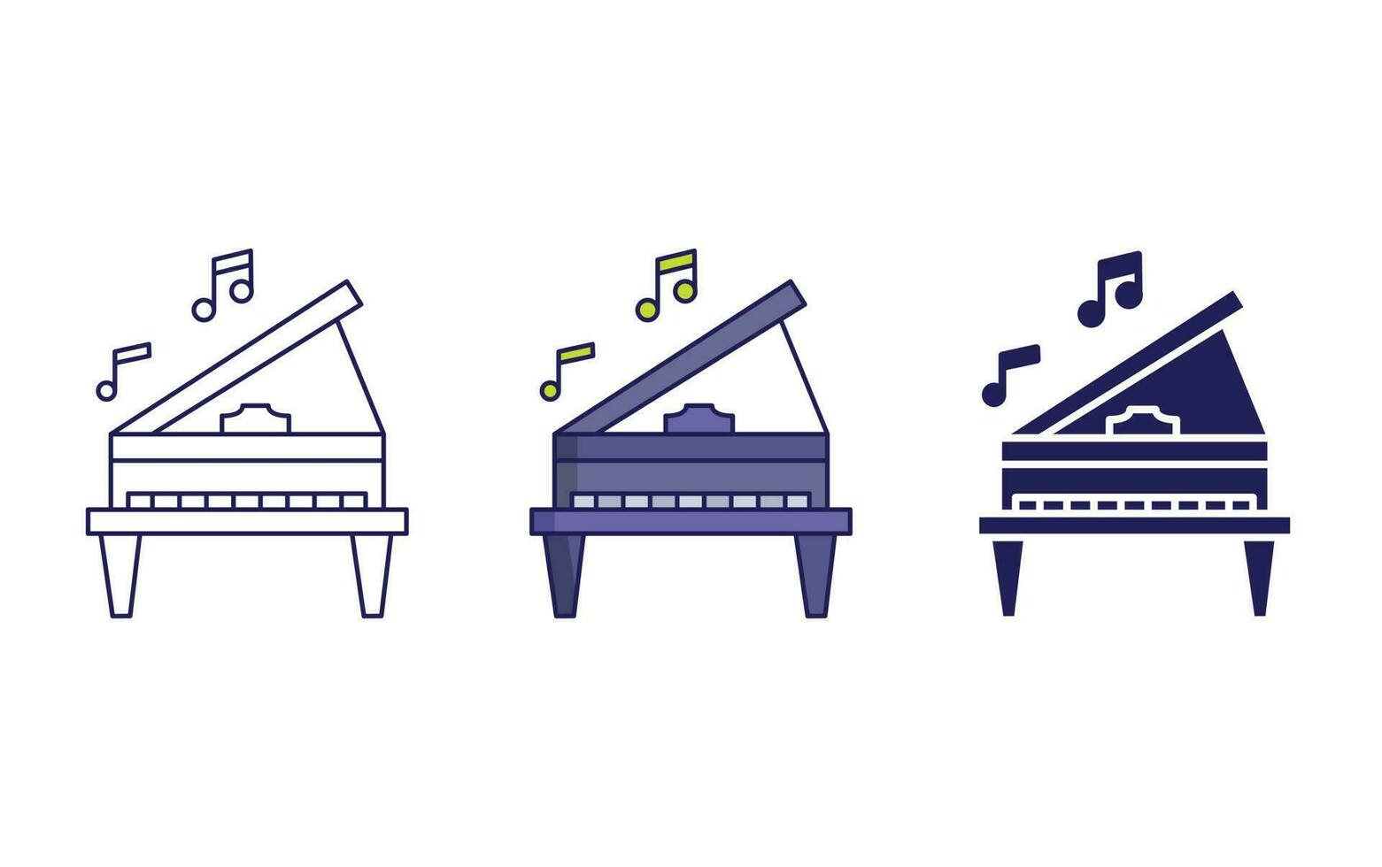 Piano Class vector icon