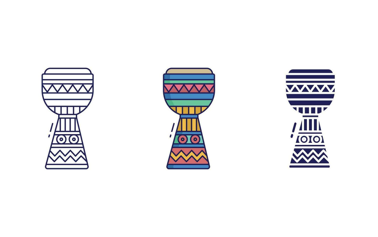 African Drum  vector icon