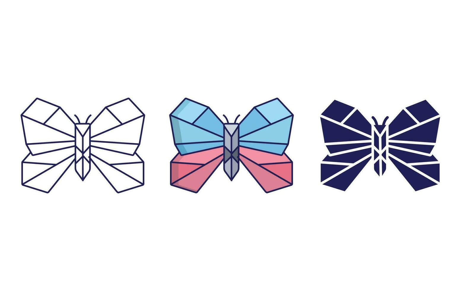 Butter fly vector icon
