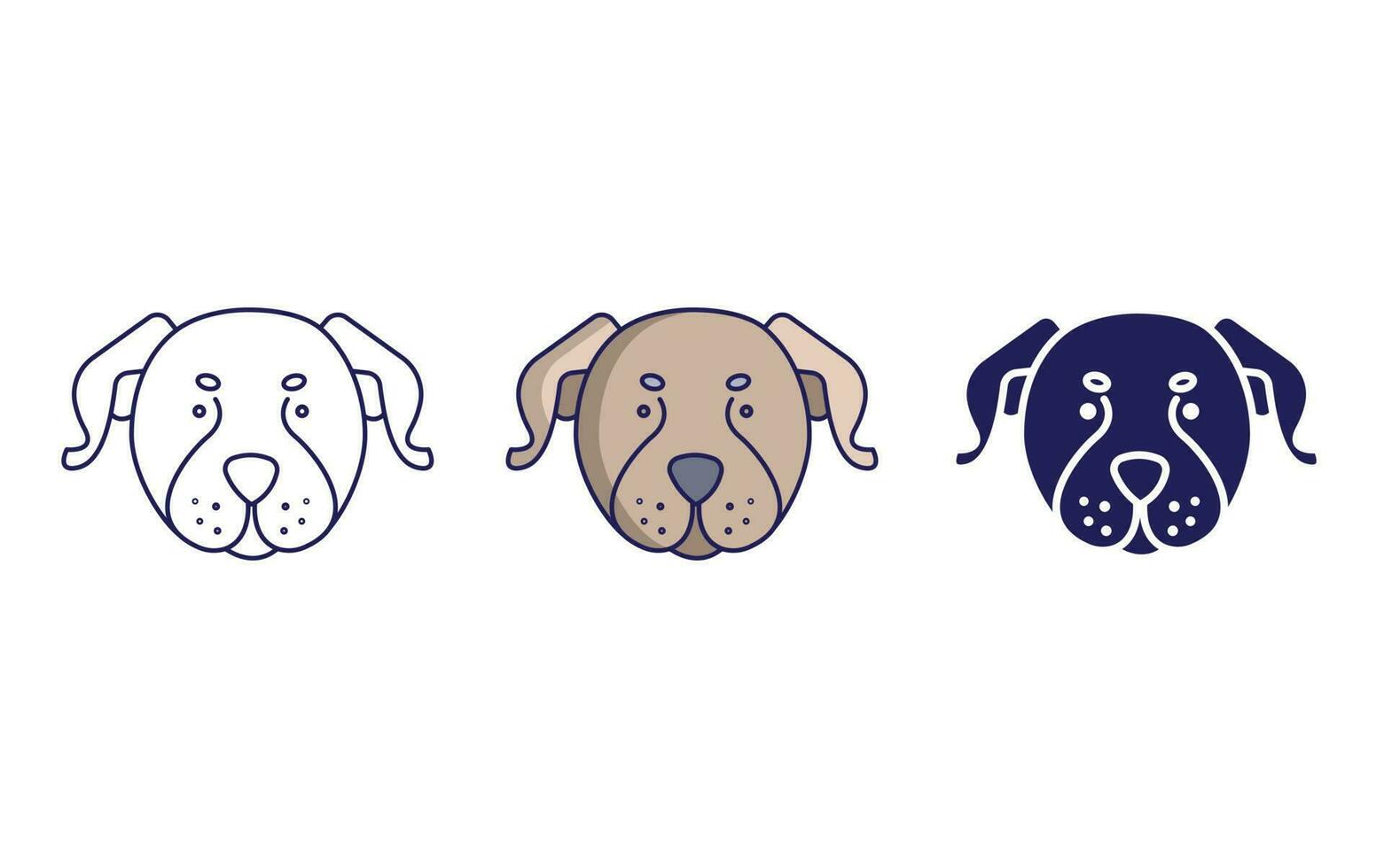 Dog Face vector icon