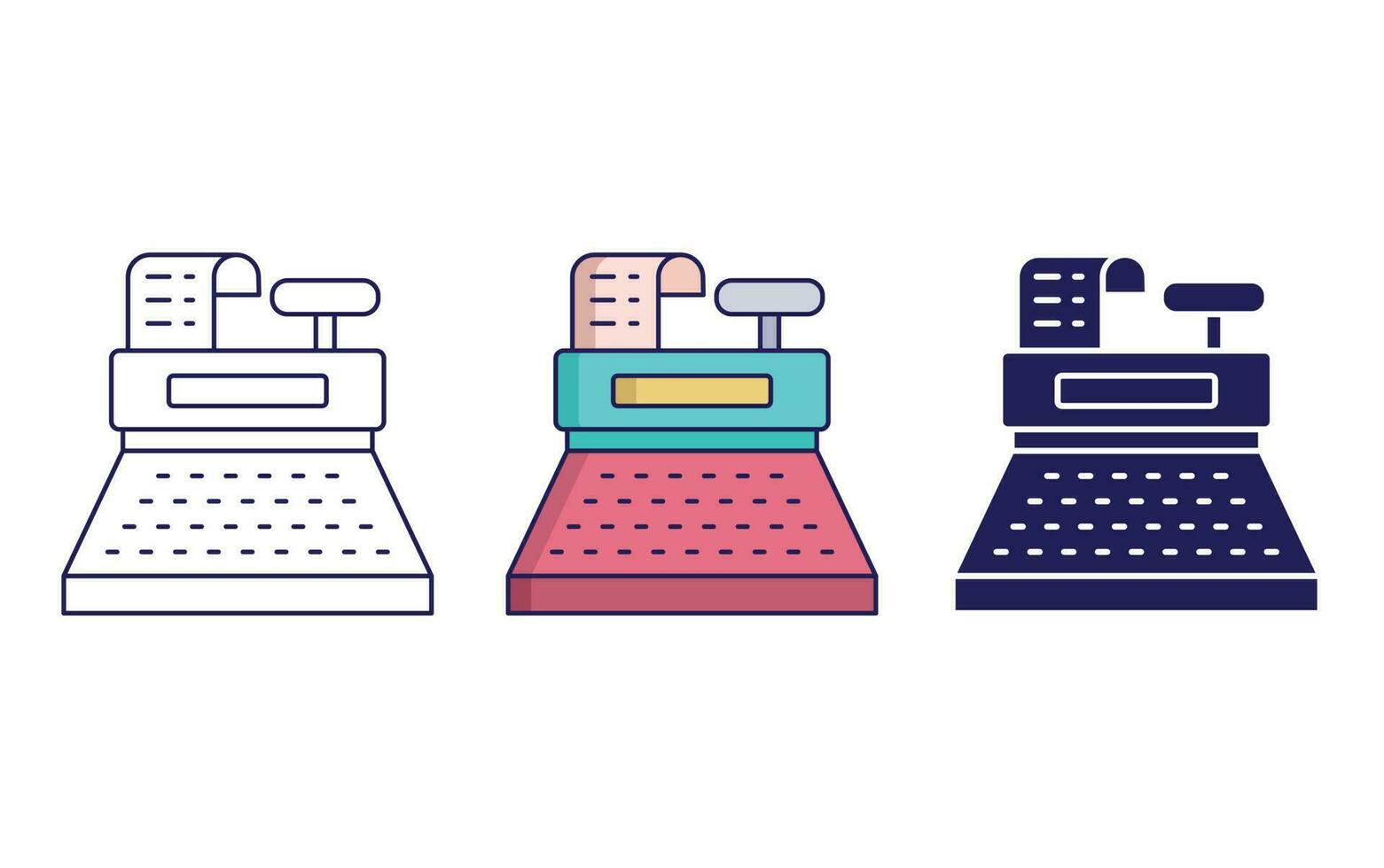 Cashier vector icon
