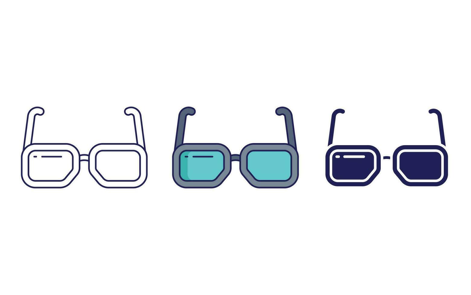 ojo lentes vector icono