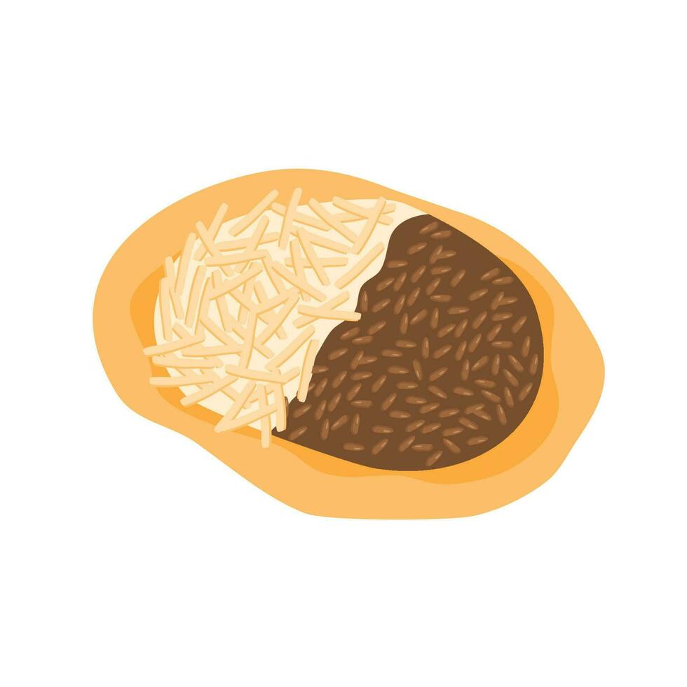 martabak cheese and chocolate vector